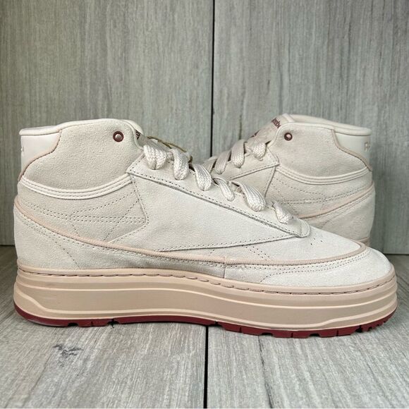New Reebok Club C Geo Mid Canvas Chunky Platform Sneaker Womens Size 10.5 - Picture 4 of 11